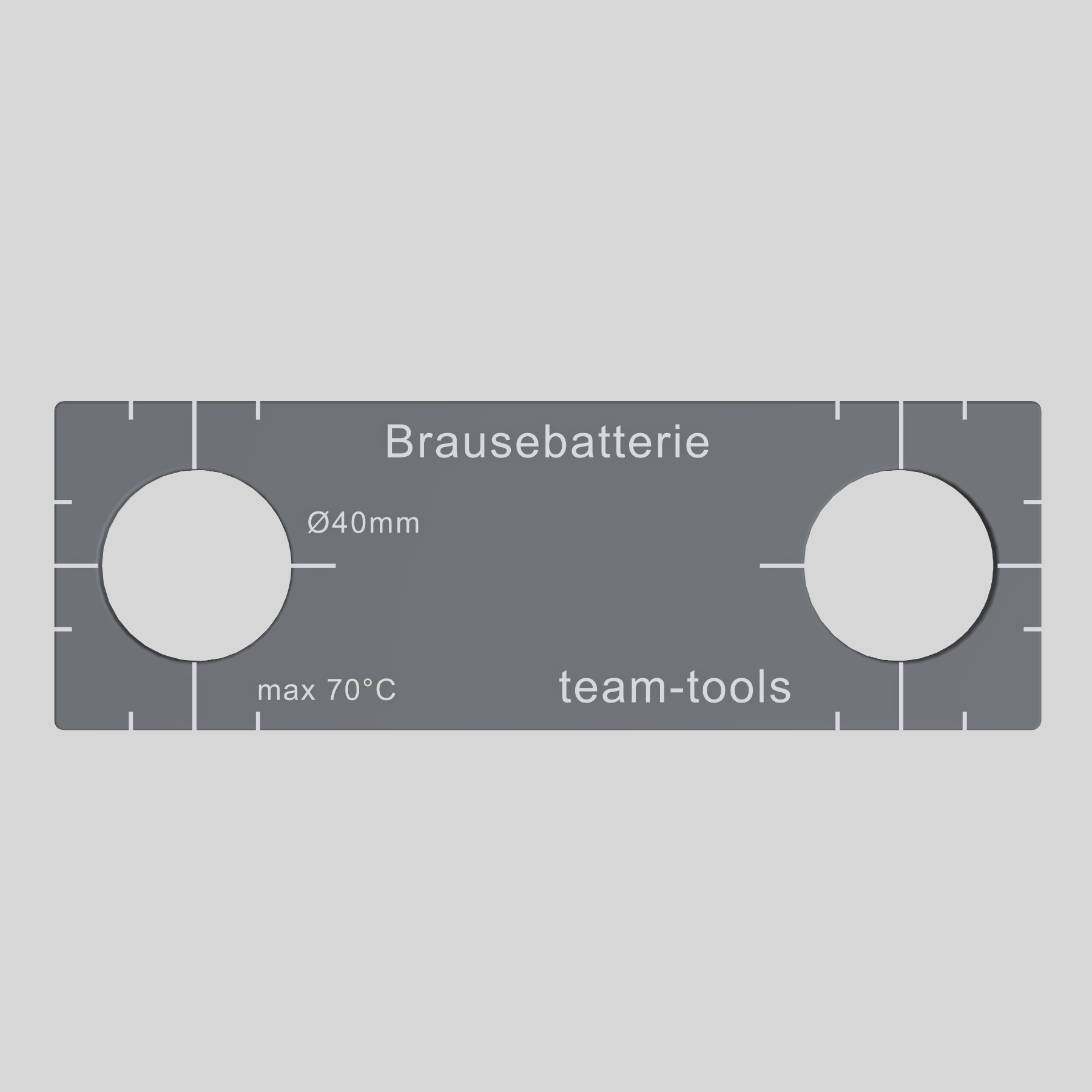 Schablone Brausebatterie (teamtools)