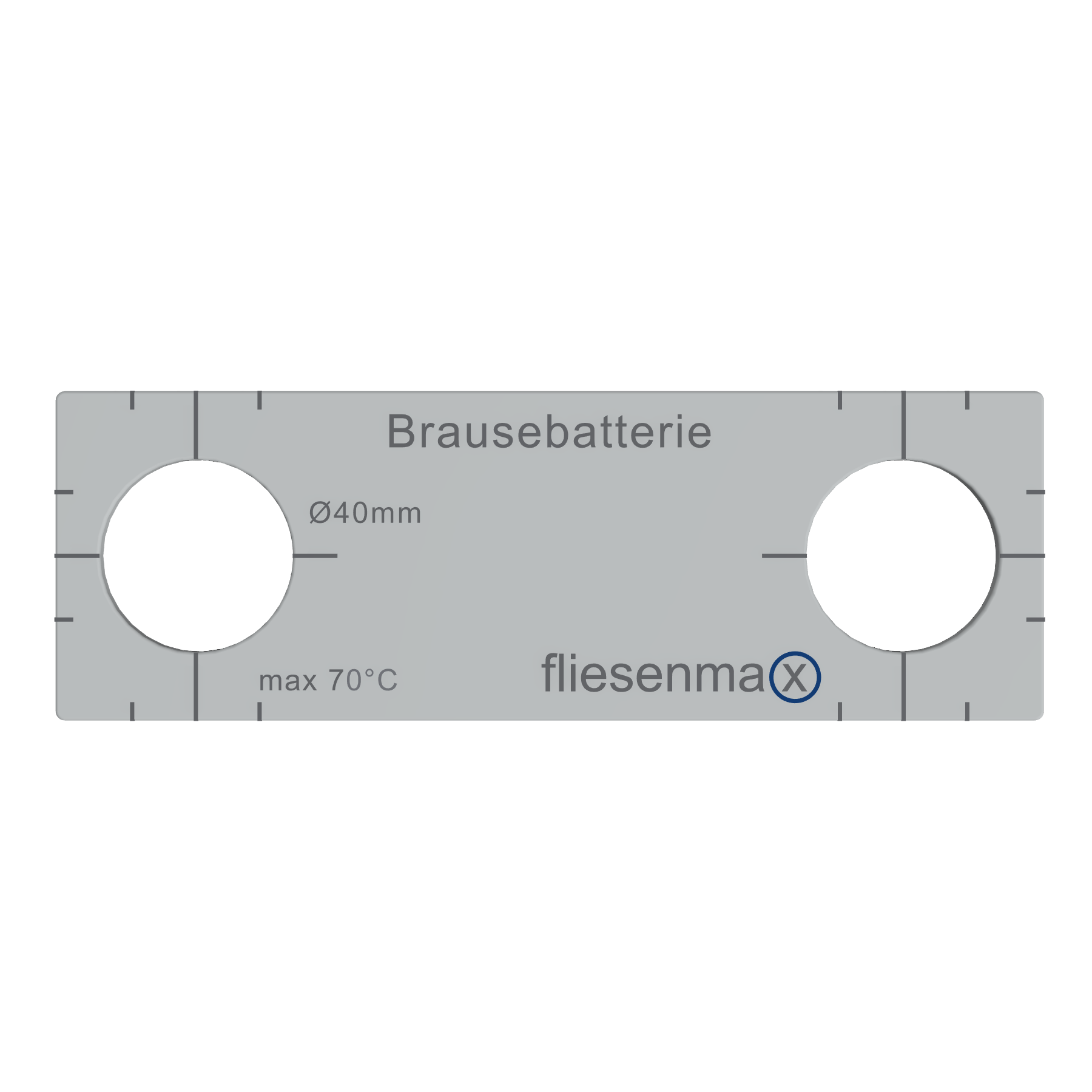 Schablone Brausebatterie (Fliesenmax)