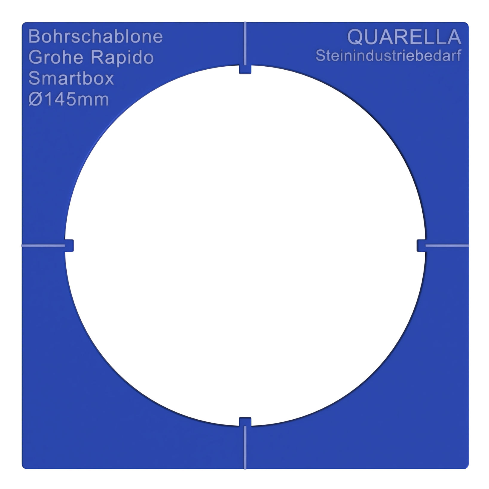 Schablone Grohe Rapido Smartbox (Quarella)