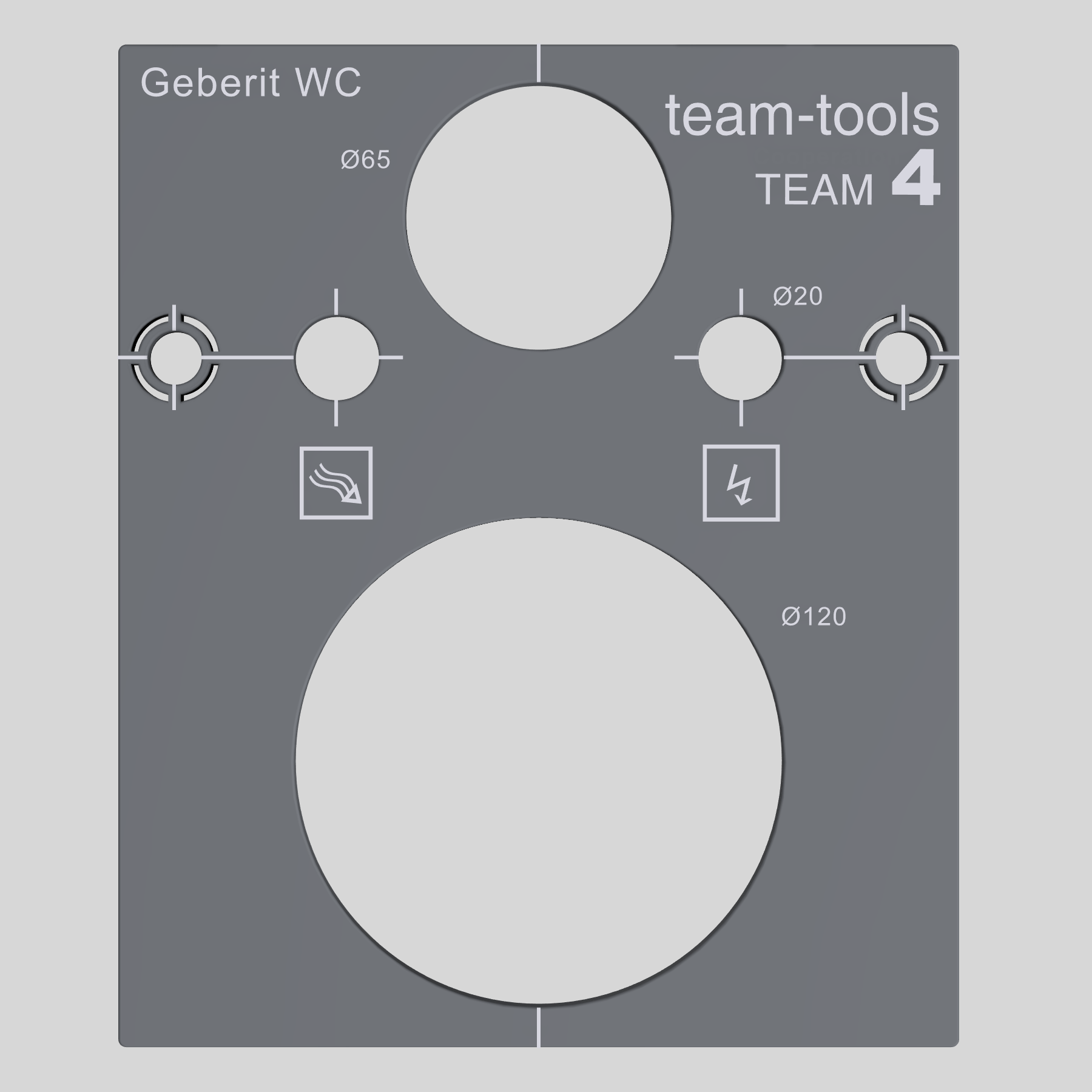 Schablone Geberit WC (abgeflext)