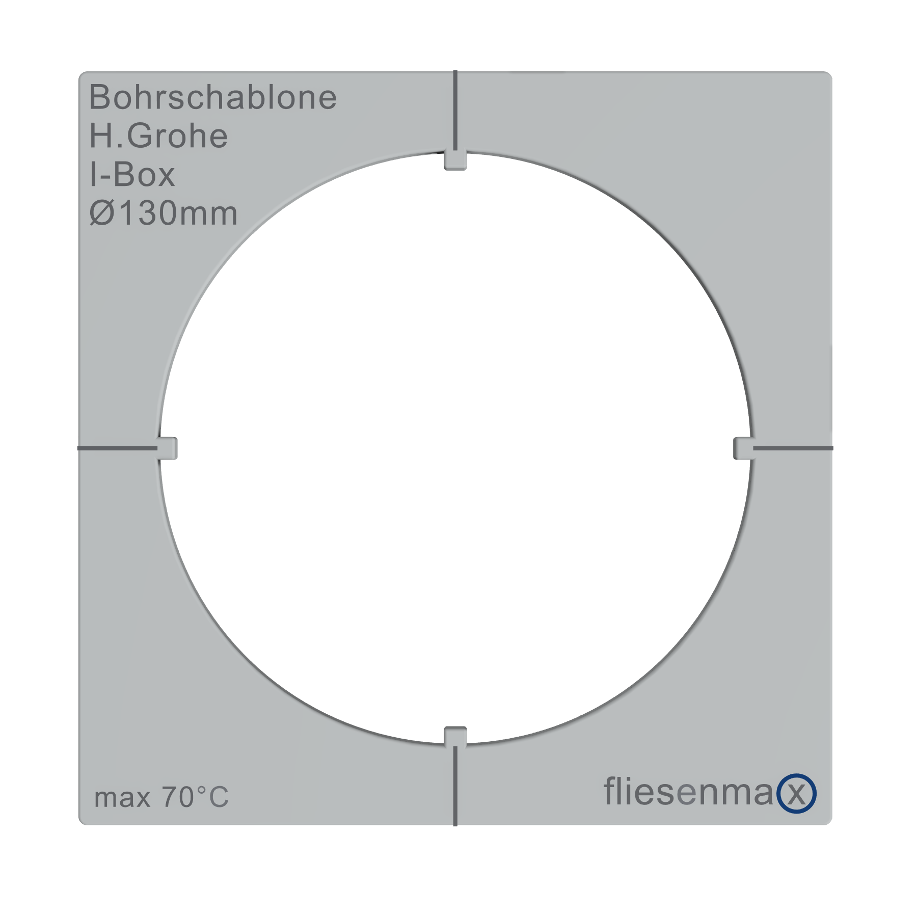 Schablone H.Grohe Ibox Universal (fliesenmax)