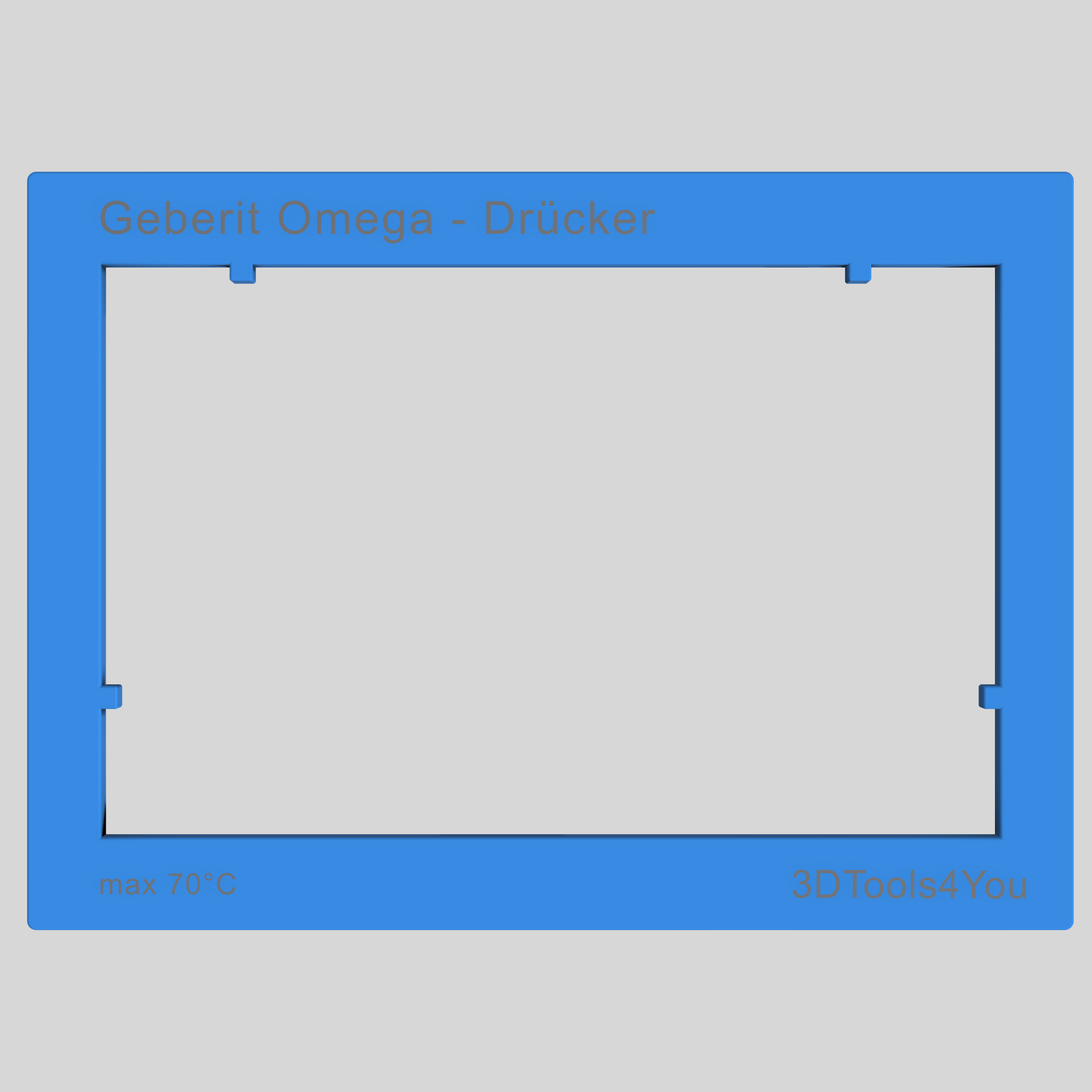 Schablone Geberit Omega Drückerplatte