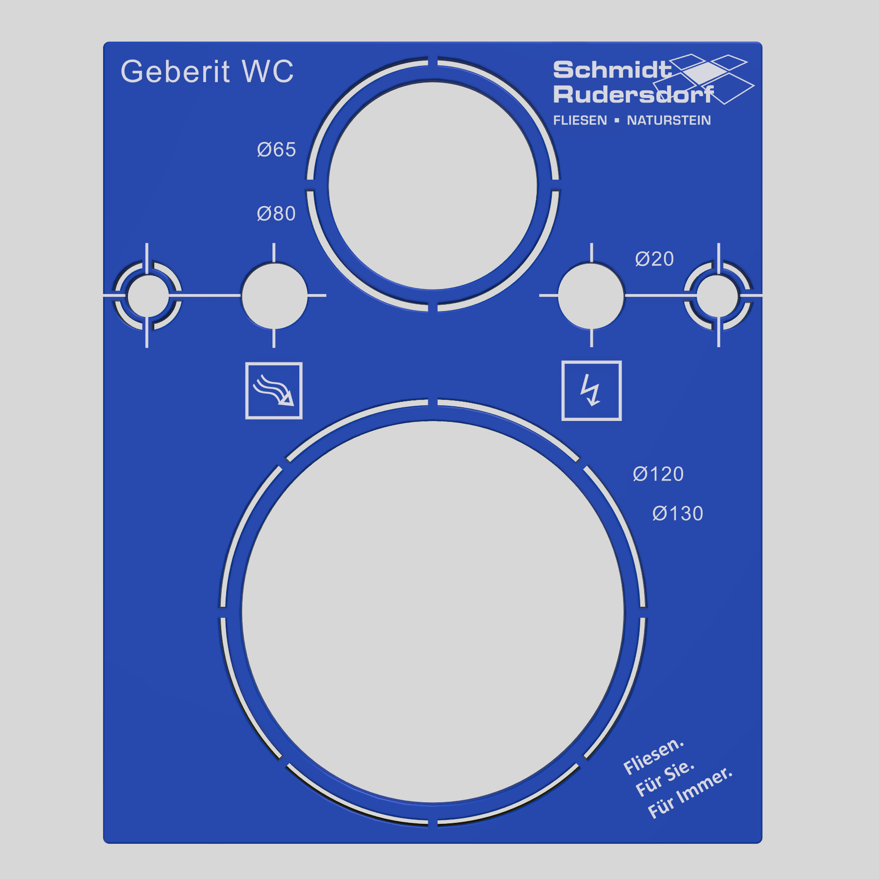 Schablone Geberit WC v2.0 (Schmidt Rudersdorf)