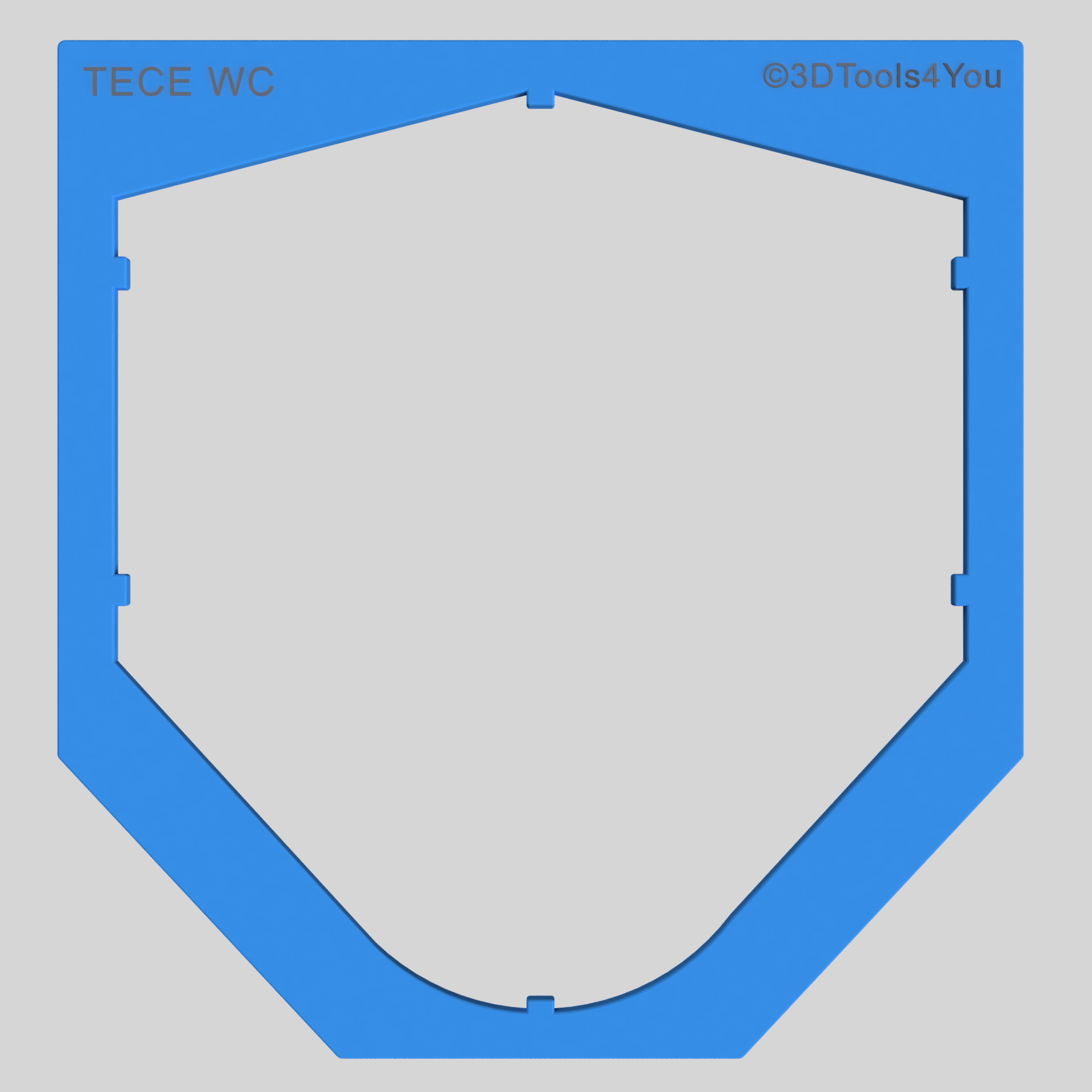 Schablone TECE WC