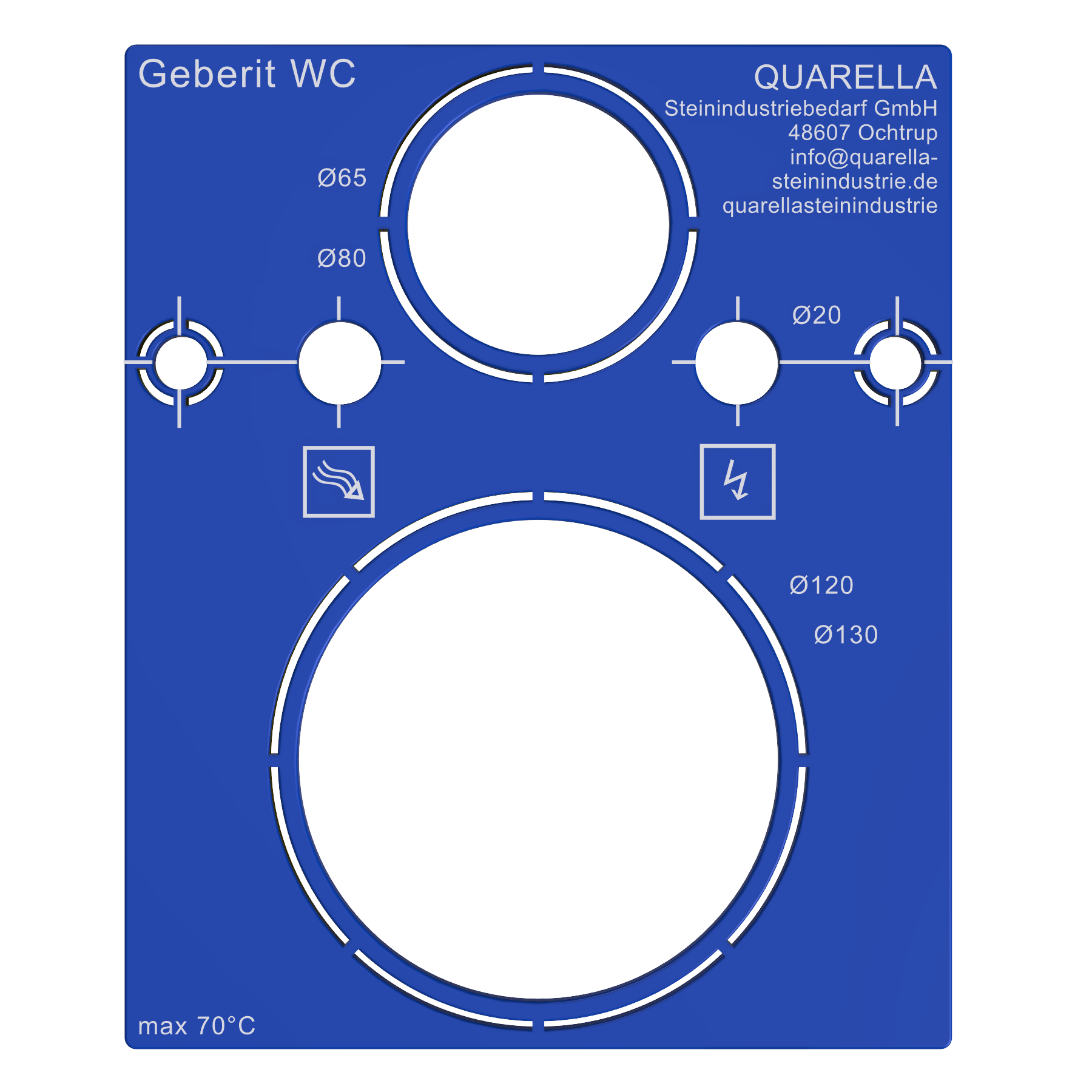 Schablone Geberit WC v2.0 (Quarella)